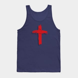 Christian Brushed Cross Tank Top